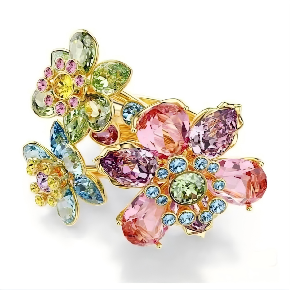 Swarovski ldyllia Flower ring new gift box