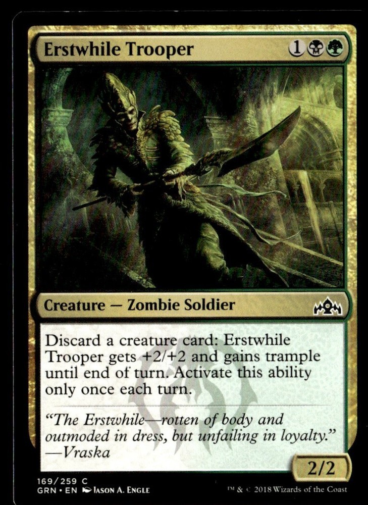 2018 Guilds of Ravnica Erstwhile Trooper Expansion/Common #169