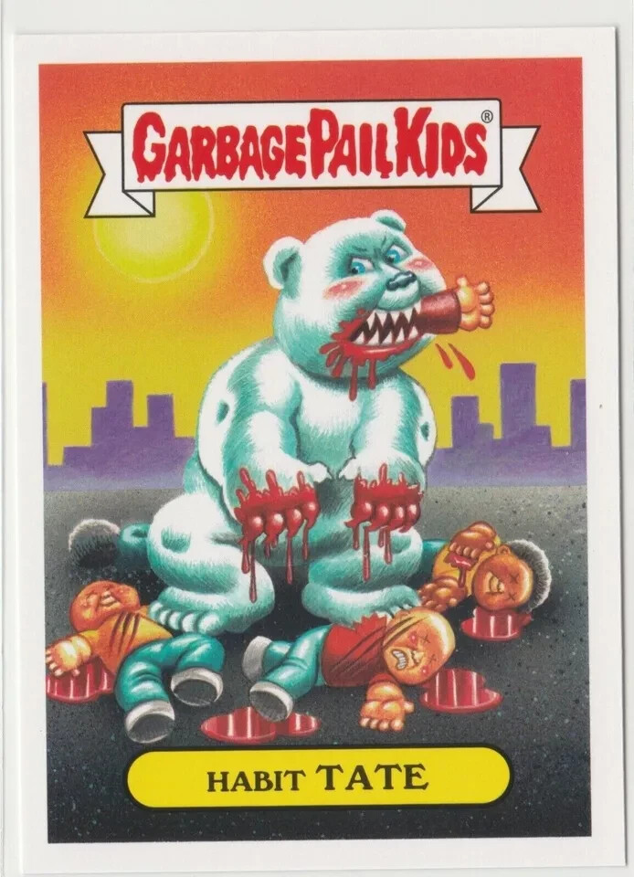 Habit Tate #2b Garbage Pail Kids GPK 2017 Adam-geddon Trading Card