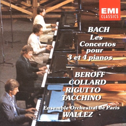 Bach Piano Concerti 3 & 4 CD 1993 Beroff Wallez