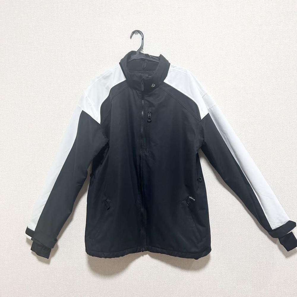 Volcom Snowboard Jacket Mens Size L Black/White