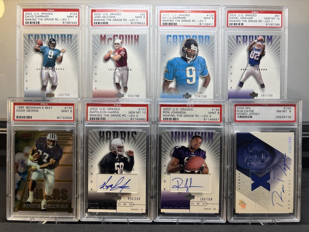PSA Football Lot 🔥 Autos, RCs & Serial #’d | Eddie George | Upper Deck