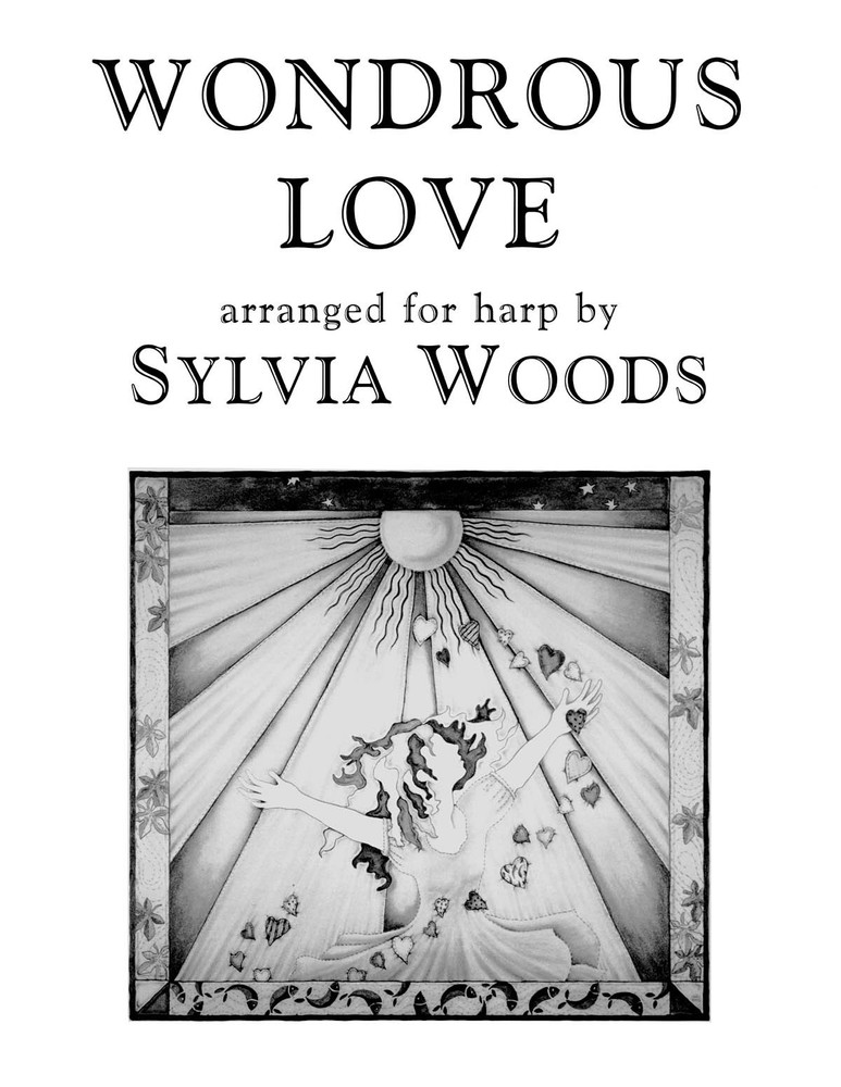 Wondrous Love Hymn for Harp Solo Lever Pedal Christian Sheet Music Sylvia Woods