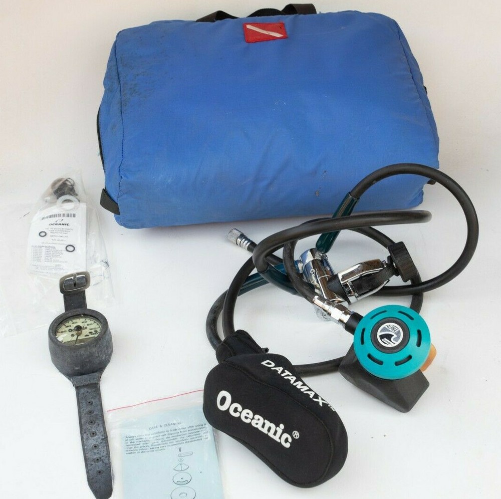 Oceanic Alpha Regulator (T5L) Depth Indicator Ikelite Compass Data Max Sport