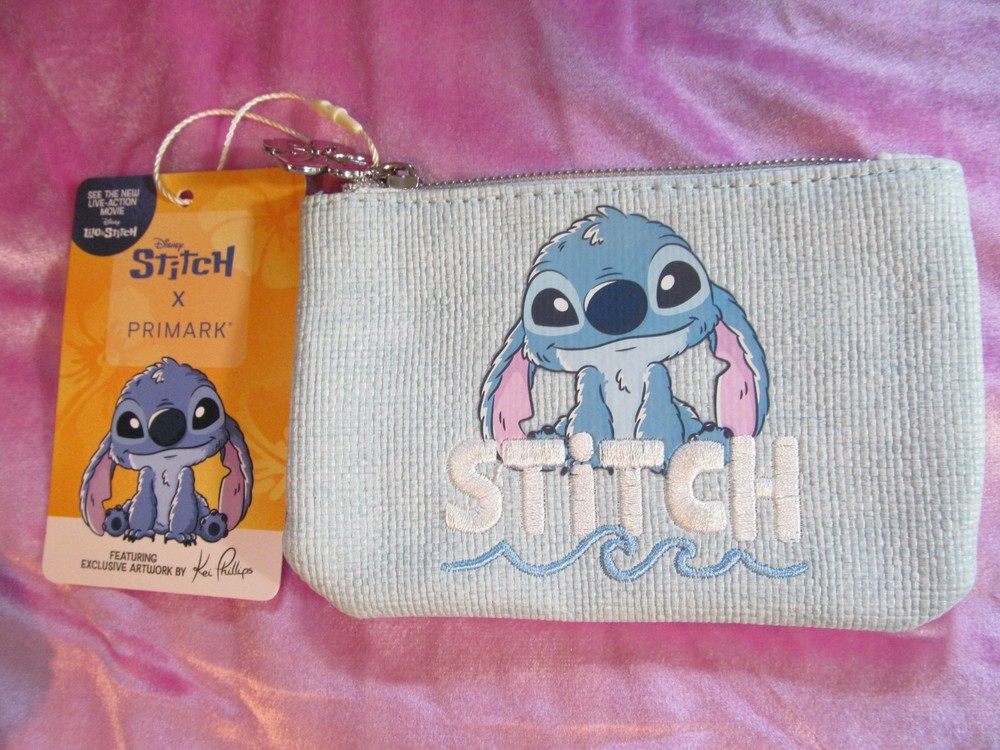 Disney Stitch Primark Zipper Coin Purse Wallet Lilo & Stitch NWT
