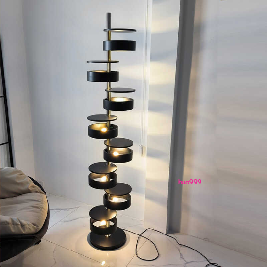 American Retro Floor Lamp For Living Room Mid-Century Iron Standing Lights Fixtu