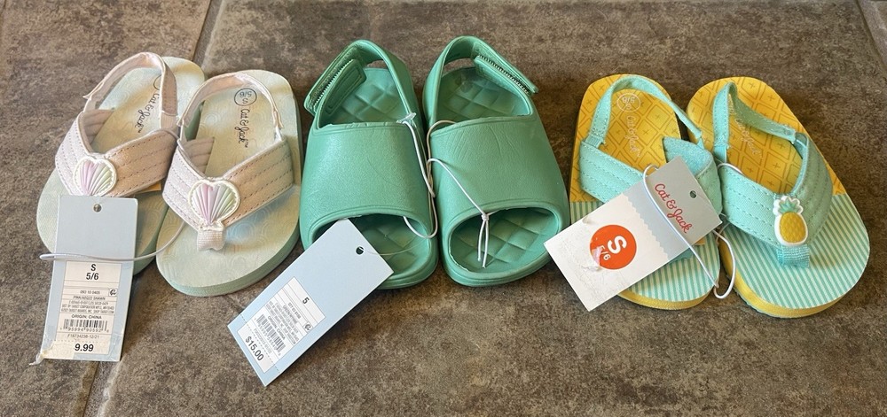 Toddler Size 5 Summer Target Shoes Cat & Jack Sandals New With Tags