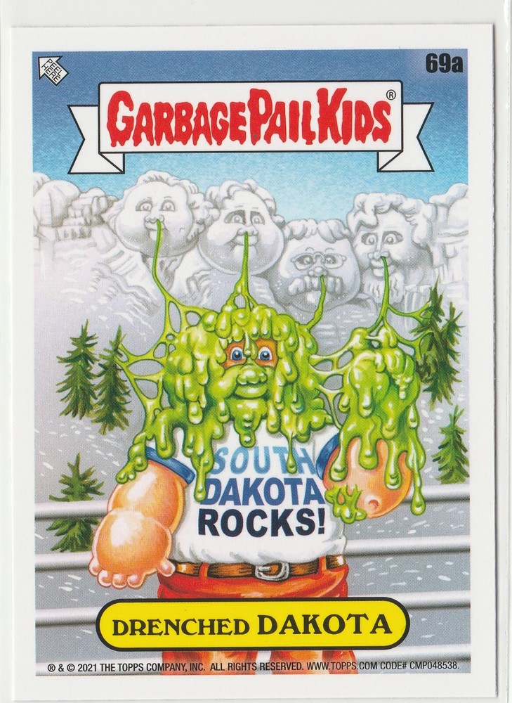 Drenched Dakota #69a Garbage Pail Kids GPK 2021 Vacation Series Card