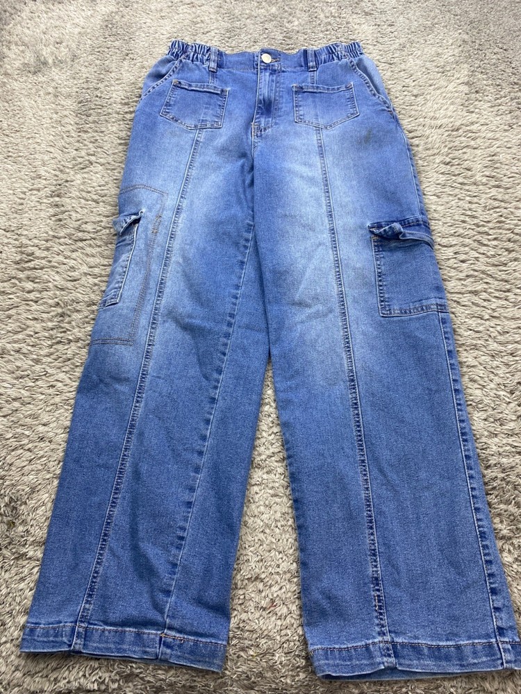 Steve Madden NYC Jeans Womens Medium Baggy Stretch 90s Y2K Skater Cargo Pants