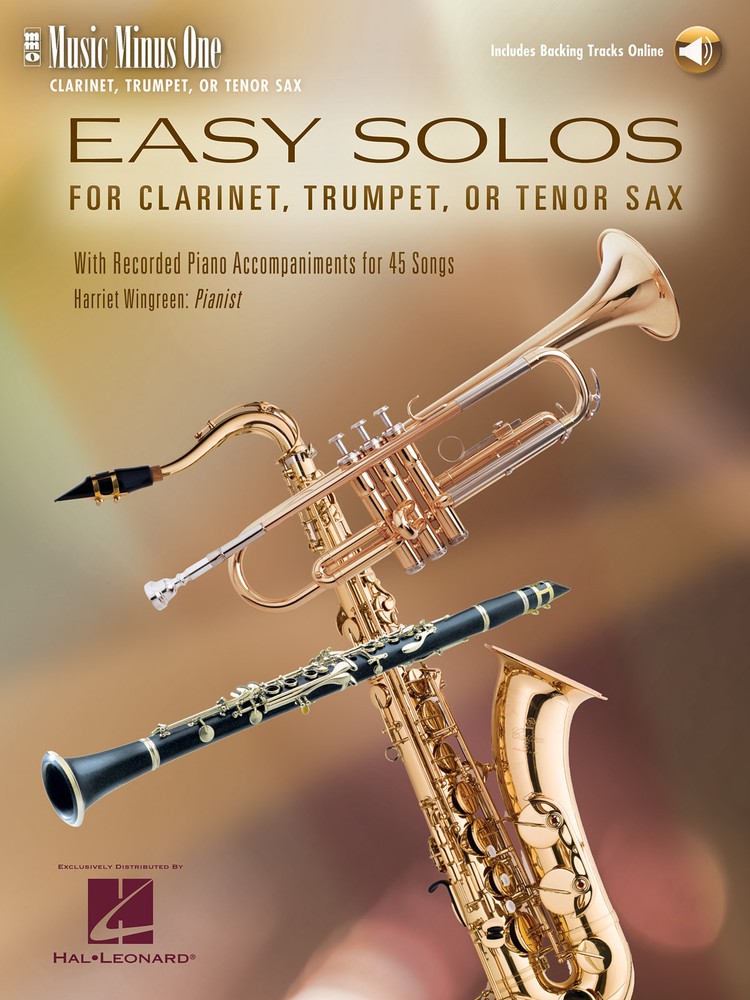 Easy Clarinet Solos Vol 1 Classical Sheet Music Minus One Play-Along Book Audio