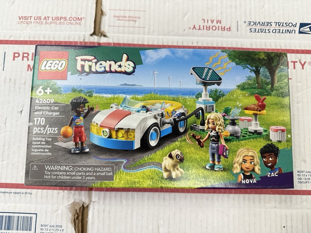 LEGO Friends Electric Car and Charger Building Toy Set 42609 Brand New