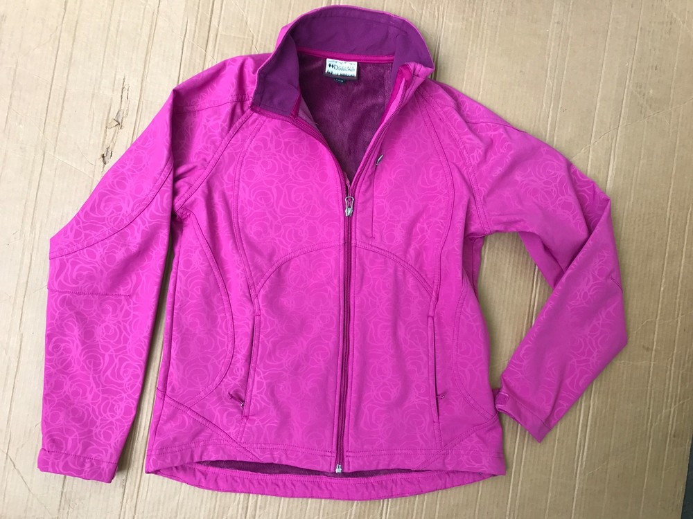 Women's Pink Softshell Fleece Lined Jacket - Size S - Double Diamond-image