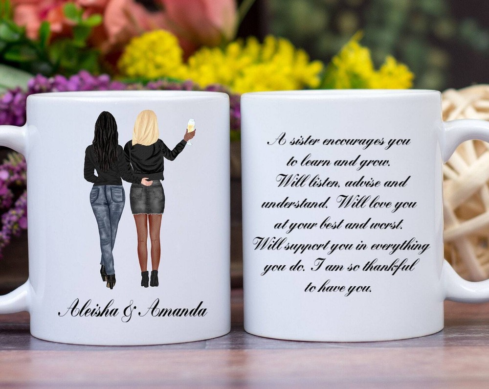Personalized Mug For Sister Custom Sister Mug Personalized Coffee Mug Sister Mug