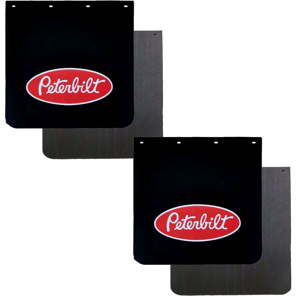 24x24 Heavy Duty Semi Truck Mud Flaps Black 2 Pairs for Trailers