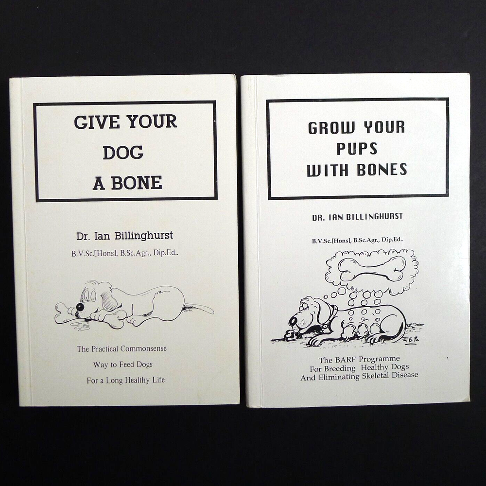 Breeding Healthy Dogs BARF Program Two 1st Editions SIGNED by Author Ian Billing