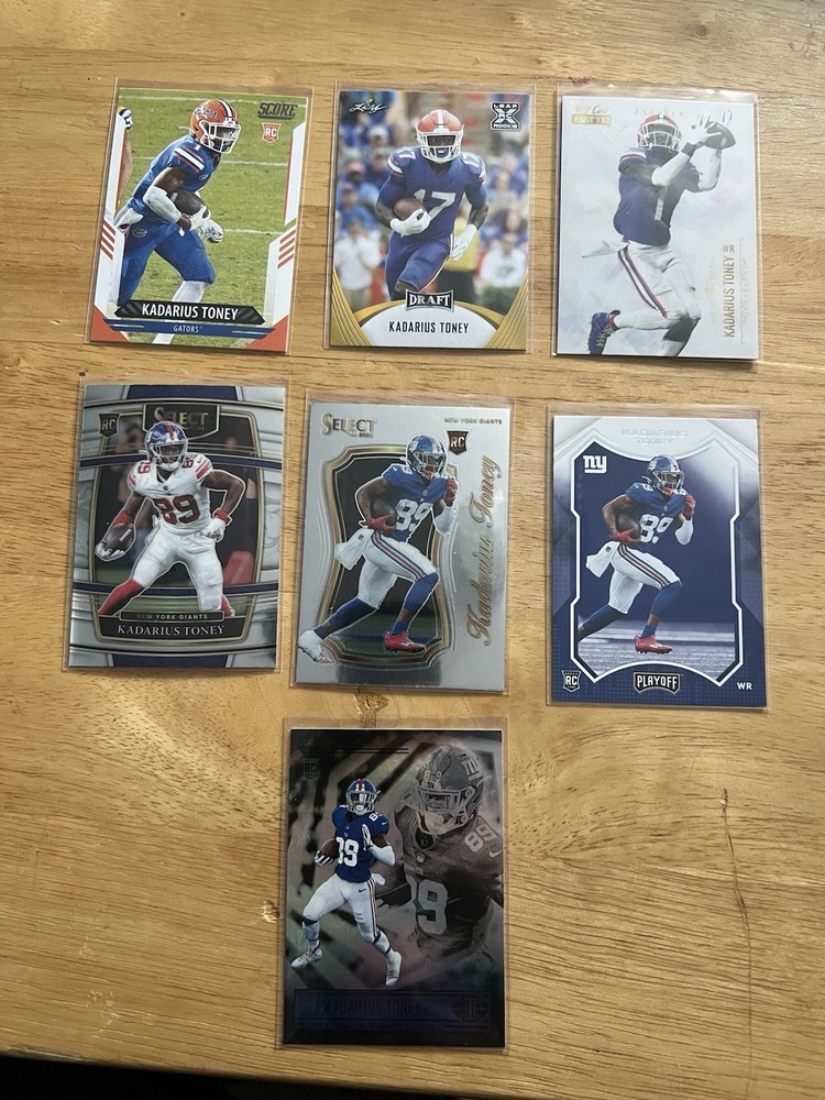 Kadarius Toney 7 Card Rookie Lot New York Giants