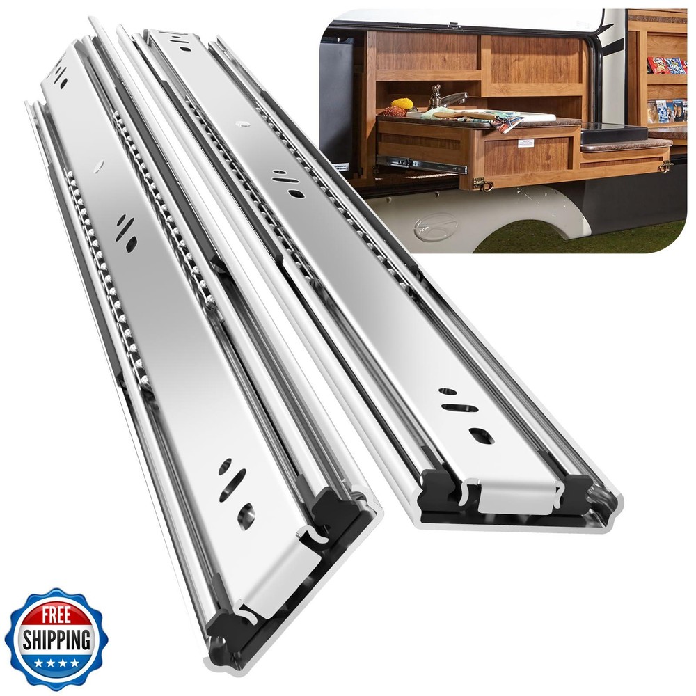 BAIDICE Heavy Duty Drawer Slides 12-34 Inch for Furniture Cabinets