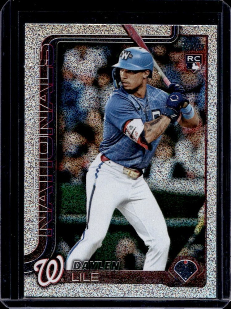 2025 Topps Update Daylen Lile RC HTA Sandglitter Rookie #US172 Nationals