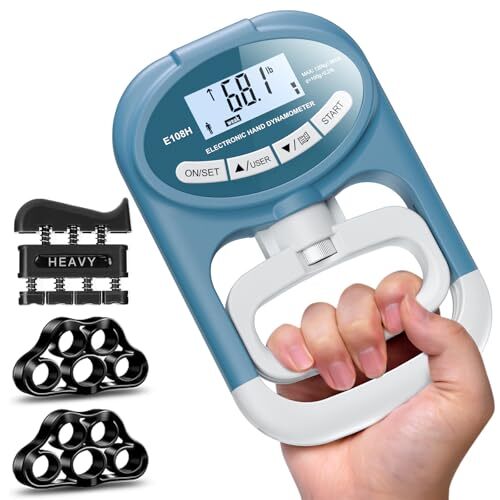 Grip Strength Tester Hand Dynamometer - Hand Gripper Strengthener Electronic