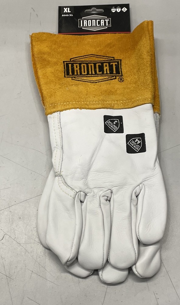Ironcat Cowhide Leather MIG Welder's Gloves XL 6040XL (Lot Of 12)
