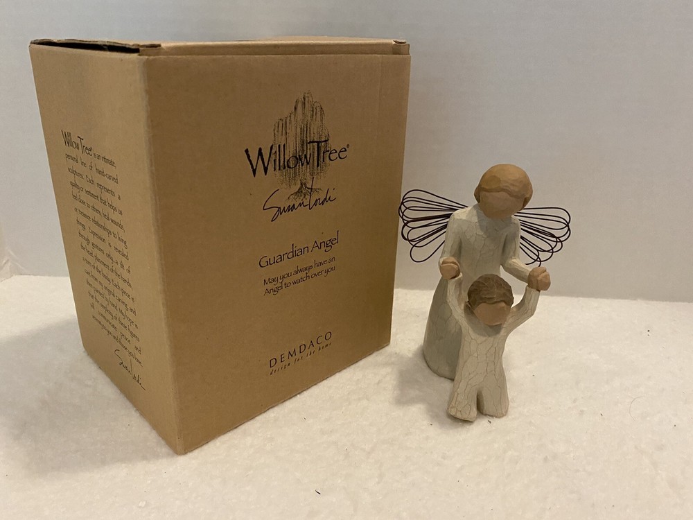 Willow Tree Guardian Angel Figurine by Susan Lordi Mother and Child 2000 Demdaco