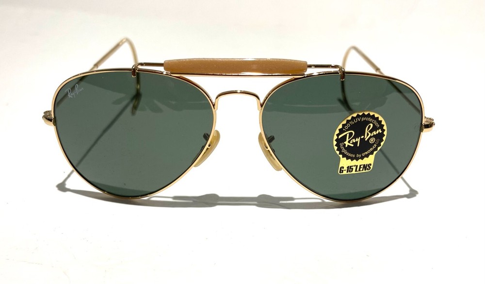 Ray-Ban Outdoorsman RB3030 L0216 Classic Green G-15 Lens with Gold Frame 58mm