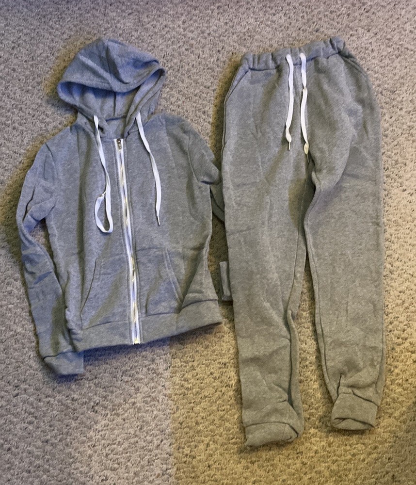 Women’s Tracksuit Set Gray Extra Small