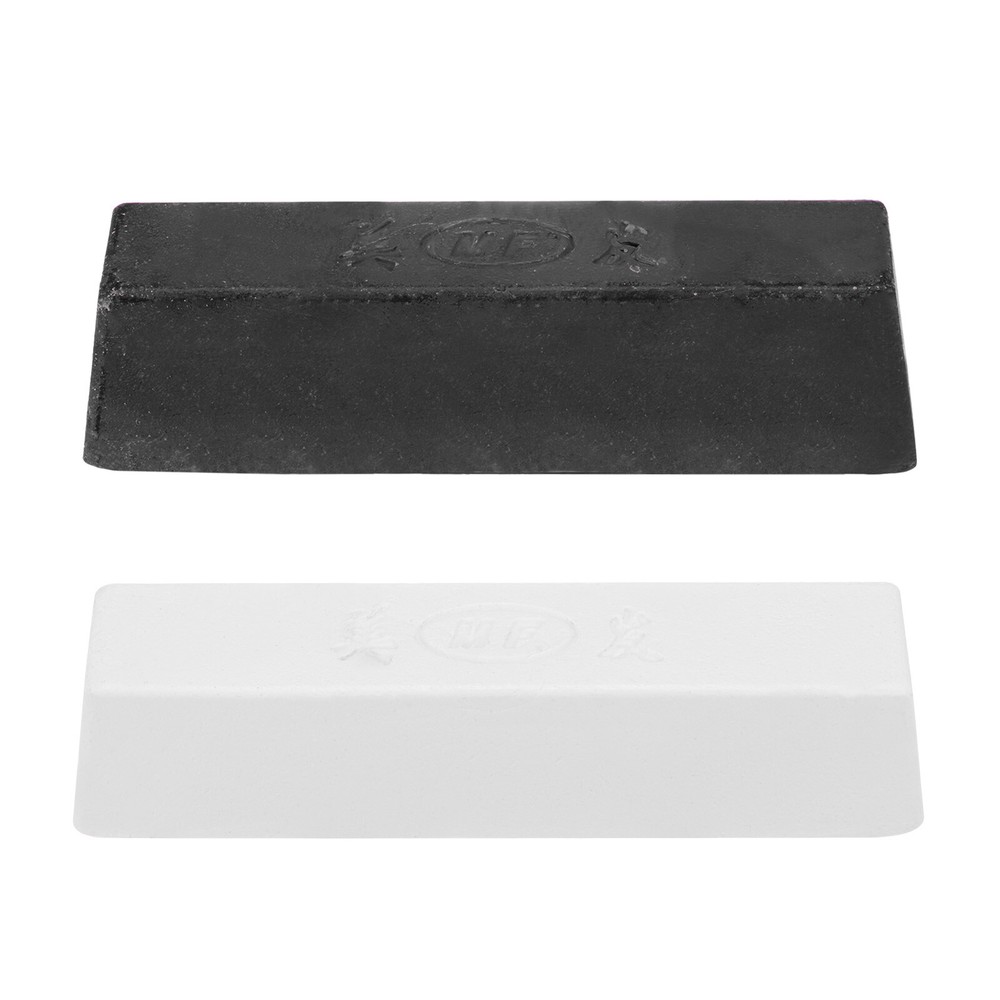 2pcs Metal Polishing Compound Bar, 18+19oz, White+Black, Coarse to Medium Polish
