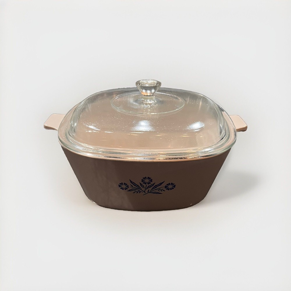 Vintage Corning Ware Blue Cornflower 2.5 Quart Casserole P 2 1/2 B With Lid USA