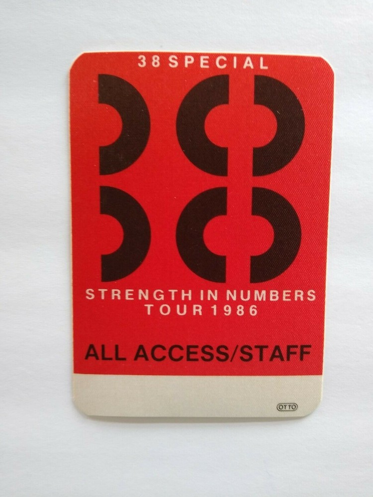 38 Special Backstage Pass Vintage 1986 Southern Blues Rock Country