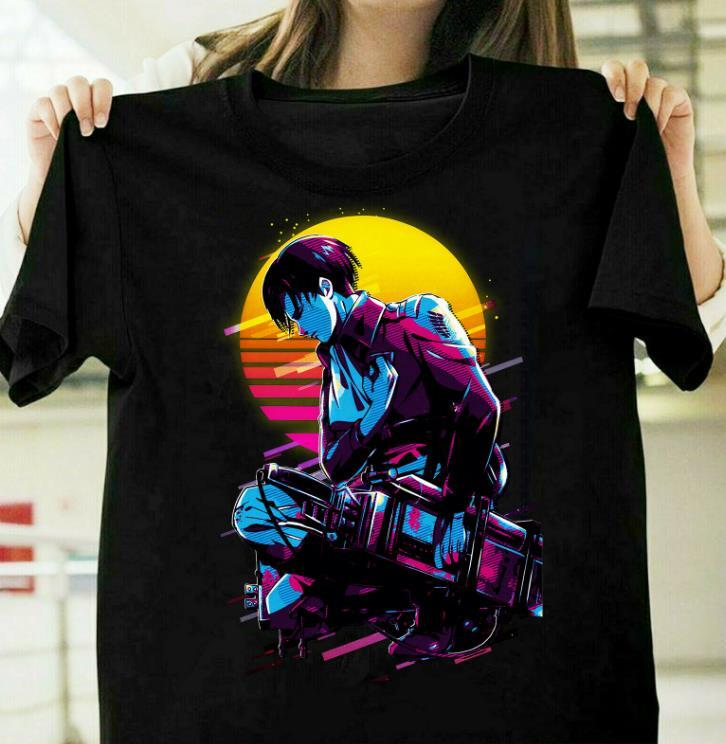Levi Ackerman anime t shirt, Cotton -Thank you shirt -Christmas gift