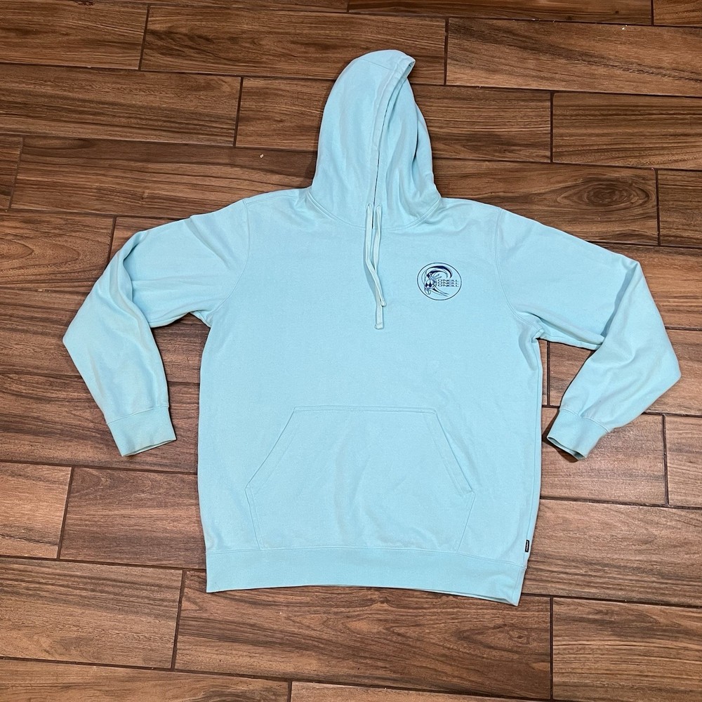 O’Neill Pullover Hoodie Light Blue Fleece Sweatshirt Size L