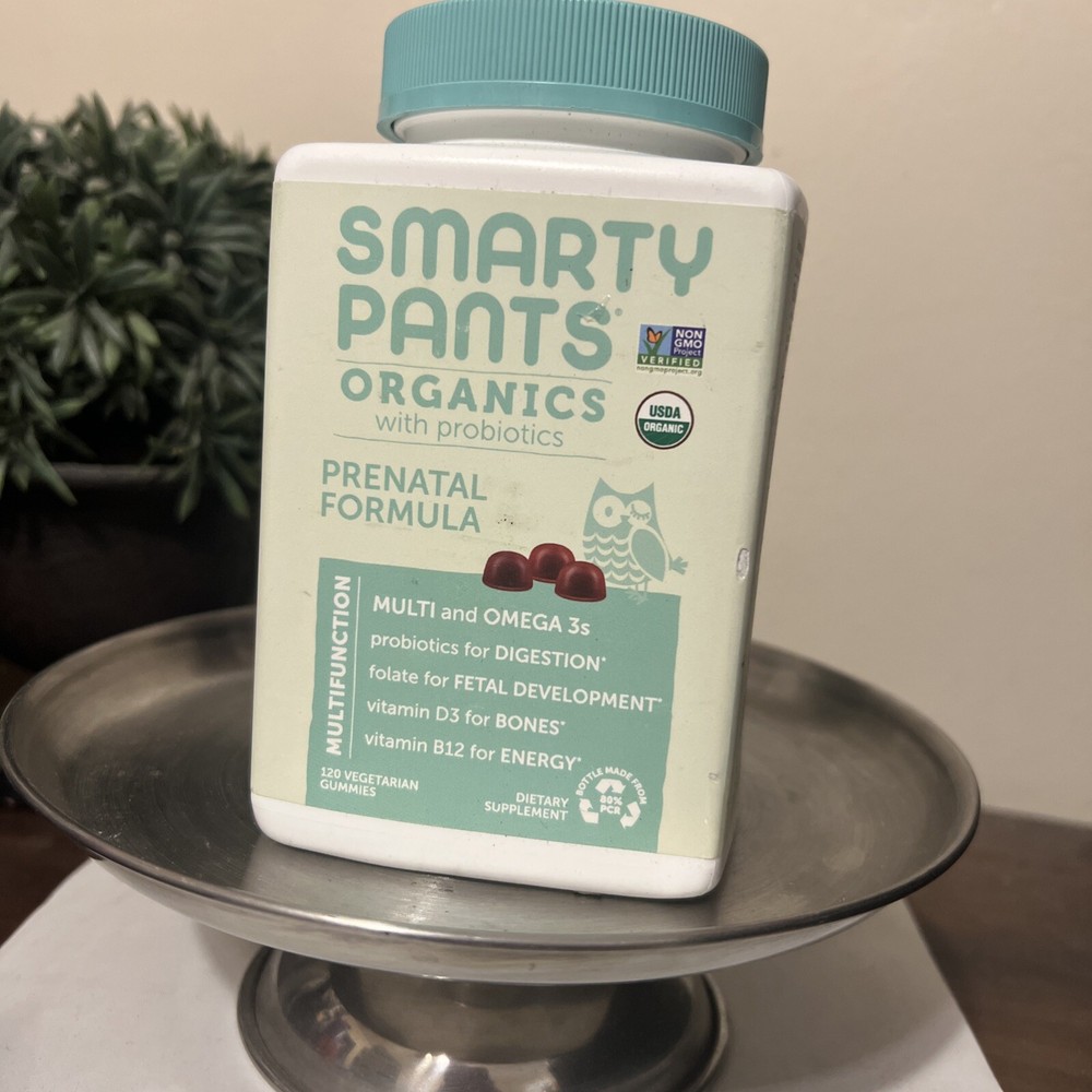 Smarty Pants Organic Prenatal Multi & Probiotics 120ct. Vegetarian
