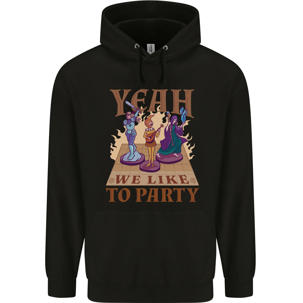 Yeah We Like to Party Role Playing Game RPG Mens 80% Cotton Hoodie