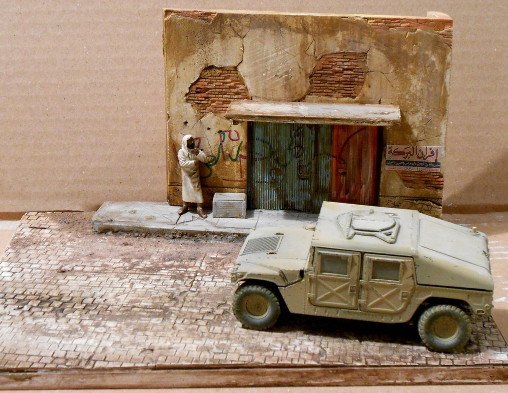 Dioramas Plus 1/35 Diorama DP20 Afghan Shops Base Building  Easy Construction