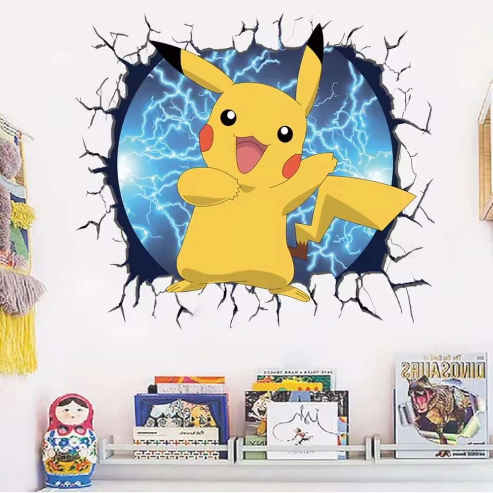 Pikachu Pokemon Removable Wall Sticker Decal Home Decor Mural