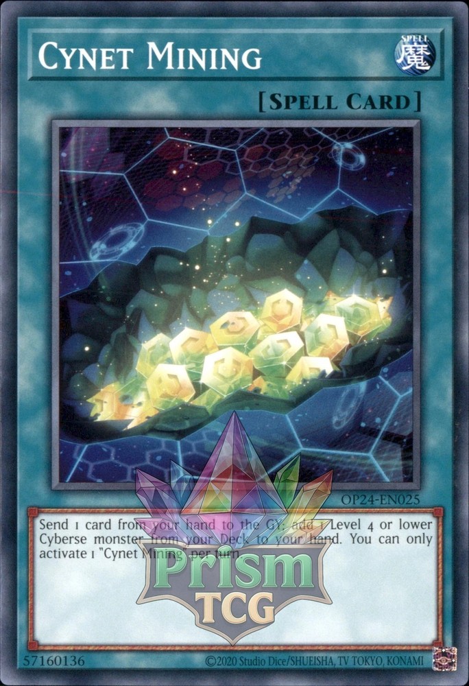 Cynet Mining OP24-EN025 Yu-Gi-Oh Secret Rare Card