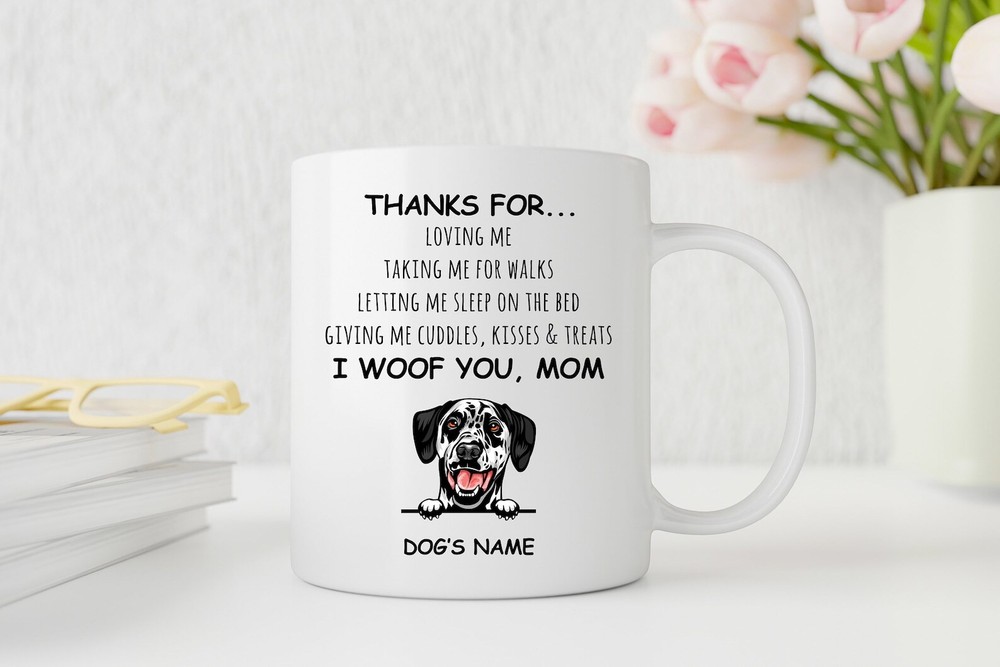Funny Dalmatian Mug Gift for Dog Lovers and Dalmatian Moms