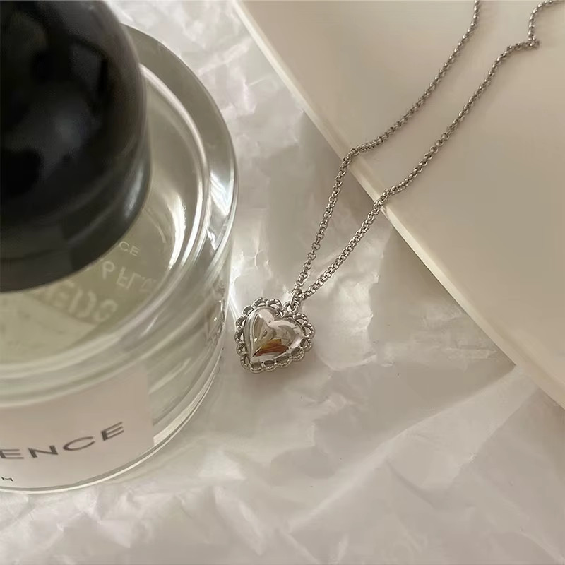 Sterling Silver Necklace Lace  Charm Pendant Choker Fashion Jewelry 2025