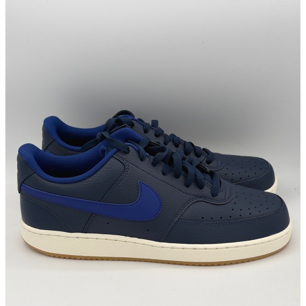 Nike Court Vision Low Shoes Mens 11 Navy Blue Gum Sole CD5463-400