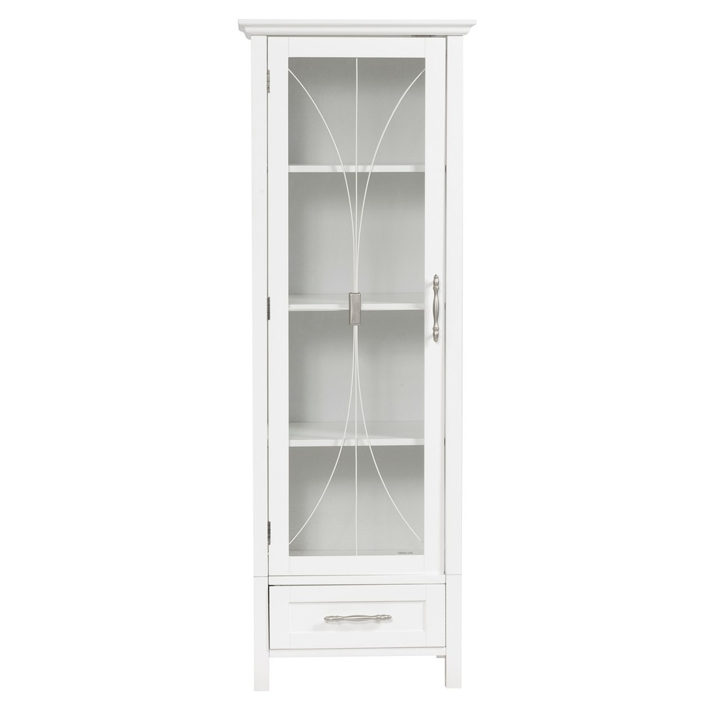 Delaney Linen Storage Cabinet with Door and Drawer  