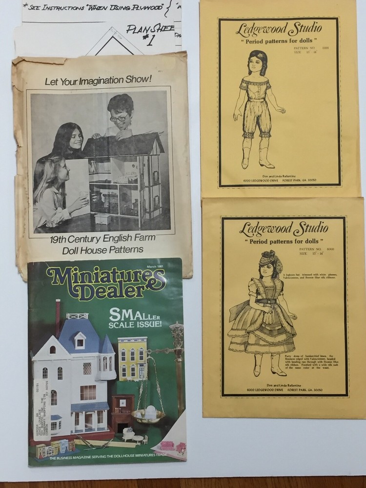 Vintage Dremel 19th Century Dollhouse Dress Patterns Catalog