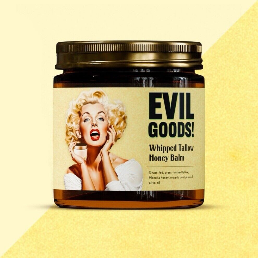 EVIL GOODS Whipped Tallow & Honey Balm - Lavender Anti-Aging Moisturizing Cream