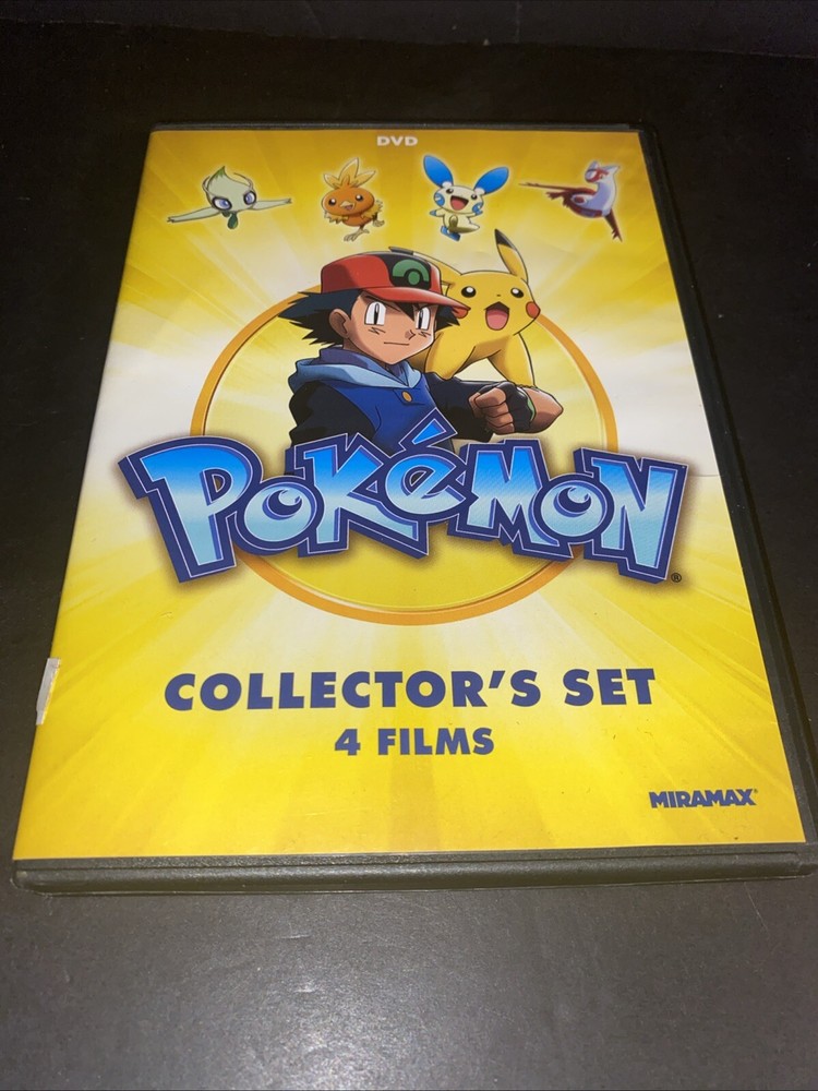 Pokemon Collector's Set 4 Films Anime Movies Collection DVD 2016 Miramax 51738