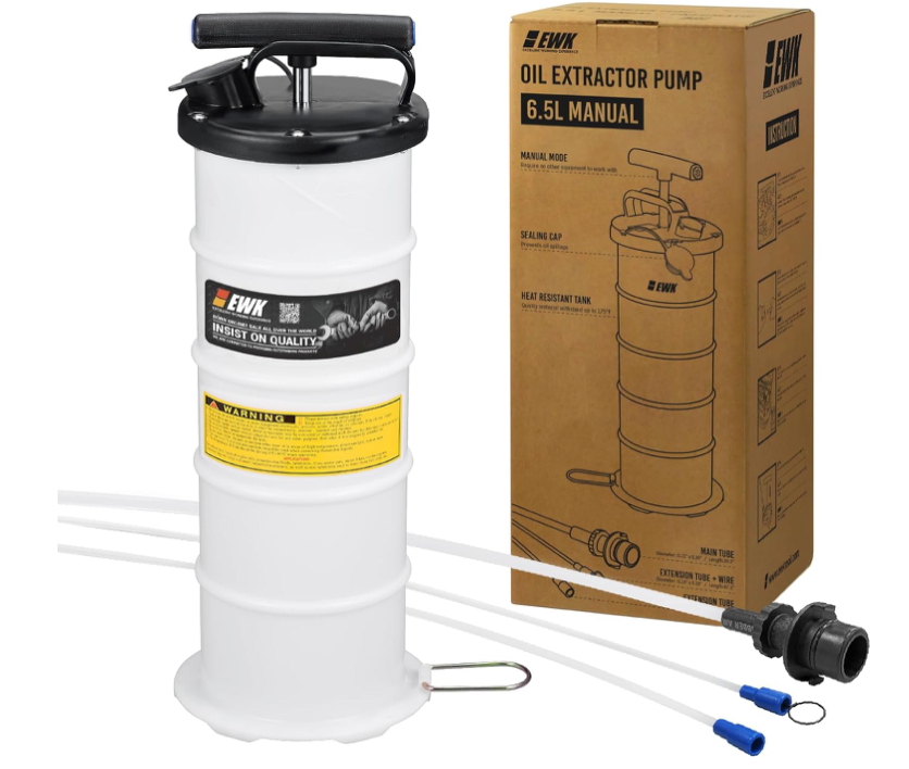 ✨ EWK 6.5L Manual Oil Extractor Pump Automotive Fluid Vacuum Evacuation Tool