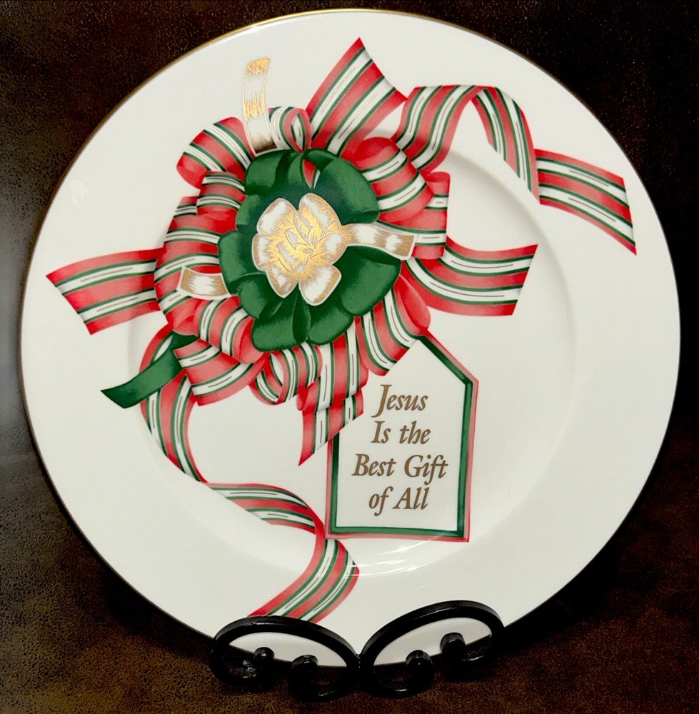 Pfaltzgraff Jesus Best Gift Christmas Collector Plate 11 Inch