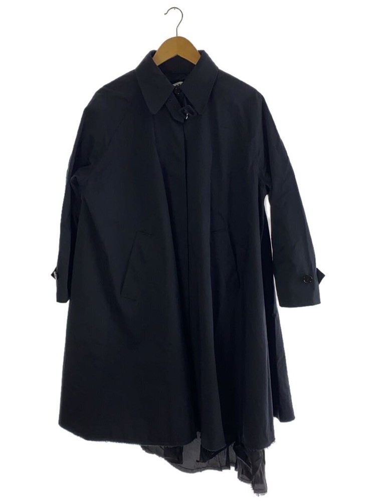 Mm6 Trench Coat/38/Cotton/Blk/Plain 6533