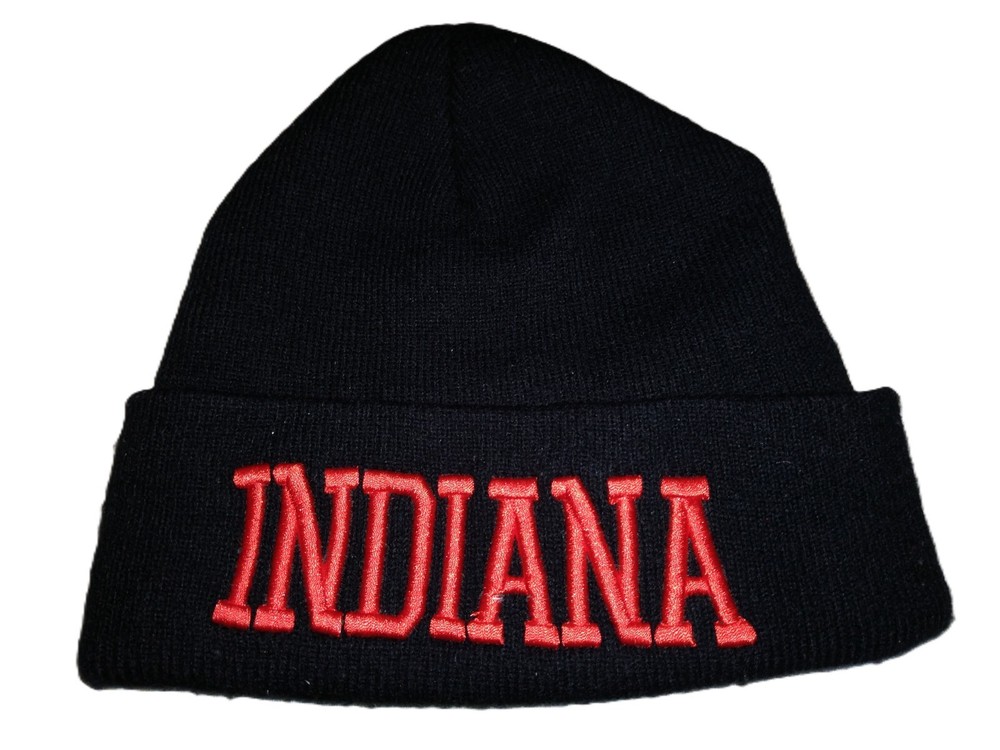 IU Hoosiers Winter Knit Beanie Skull Cap for Skiing & Cold Weather  