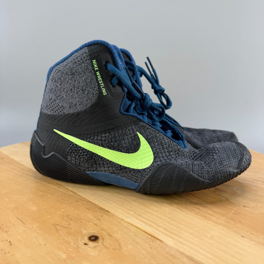 Nike Tawa Wrestling Shoes Mens Size 9 Anthracite Valerian Blue Volt