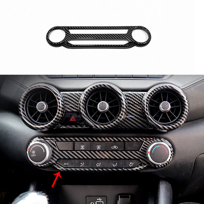 For 2020-2022 Nissan Sentra Sylphy Carbon Fiber Central Console AC Switch Panel